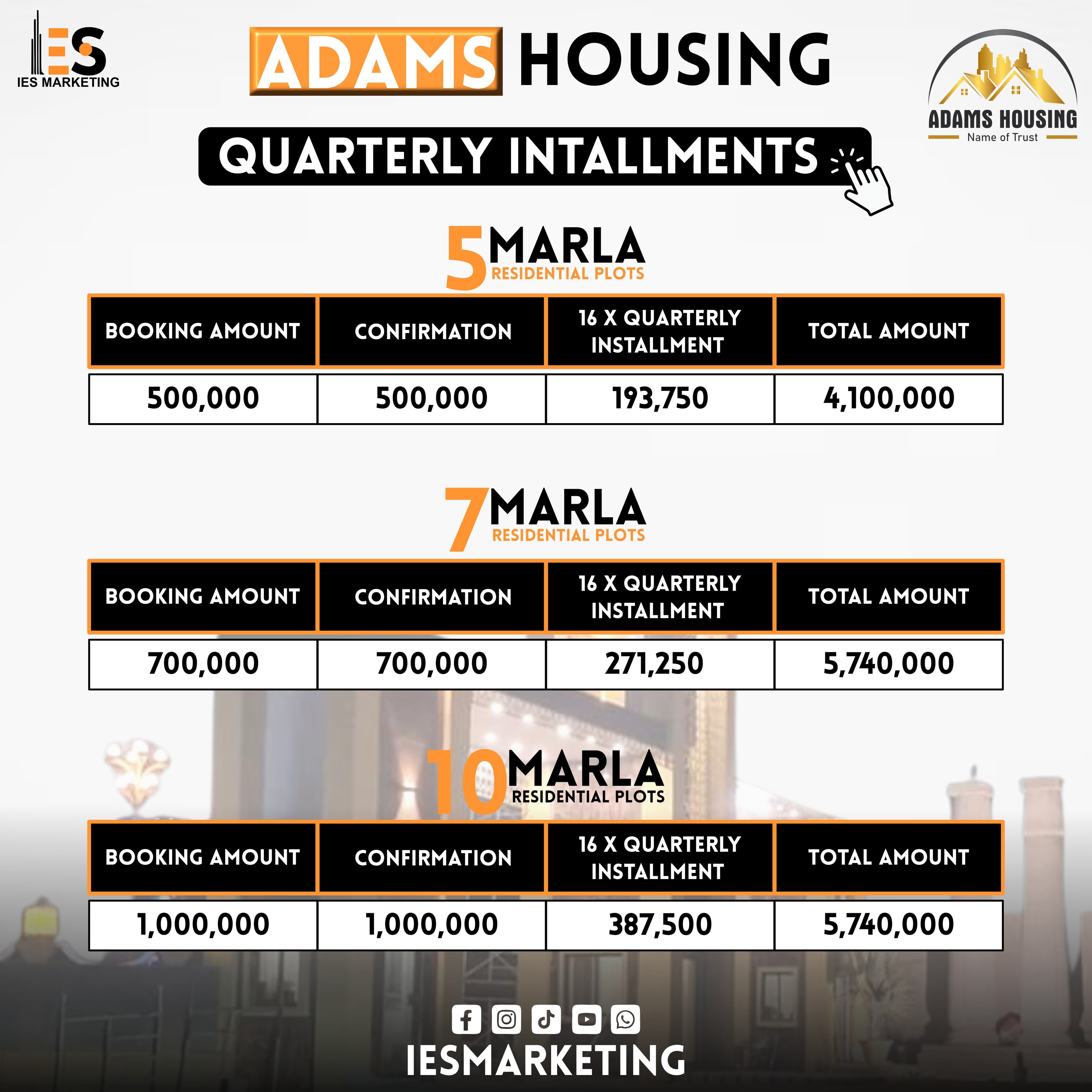 Adams Housing Payment Plan