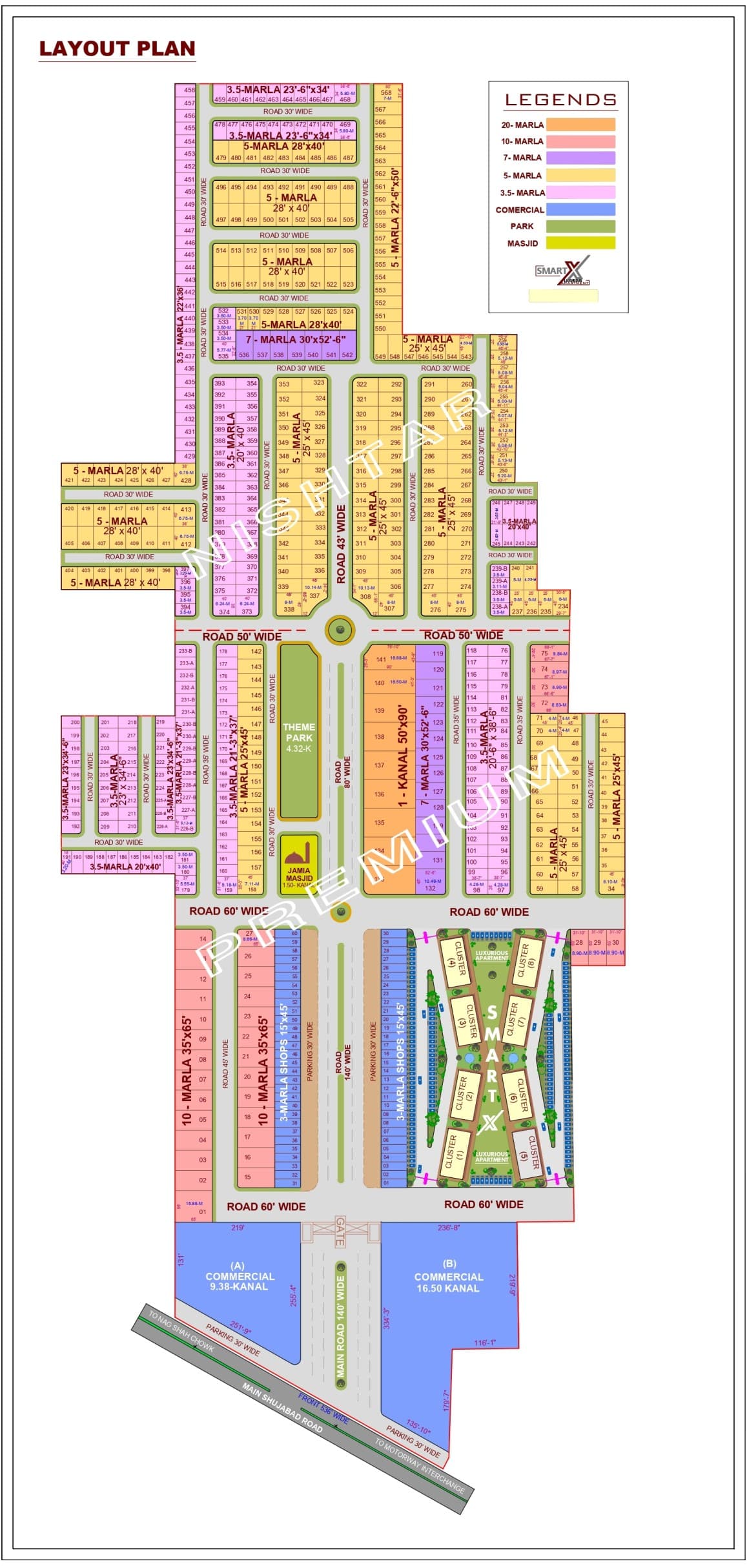 Location of Smart Housing premium Block