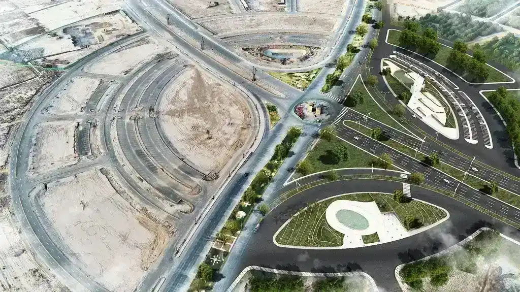 Drone View of DHA Multan - Scenic Housing Community