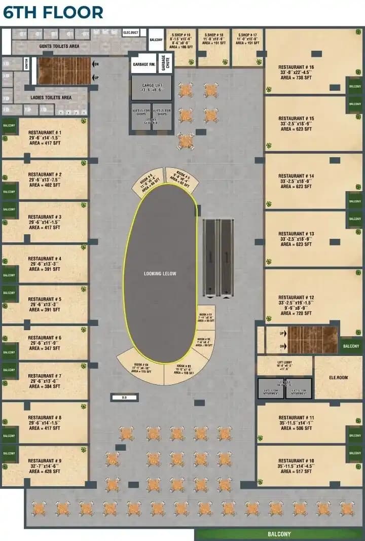 De Orion Mall 6th Floor Layout