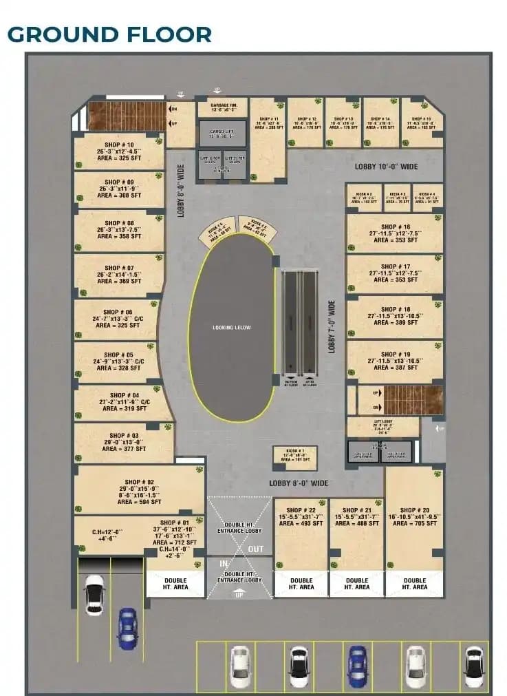 De Orion Mall Ground Floor Layout