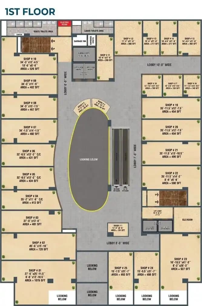 De Orion Mall 1st Floor Layout