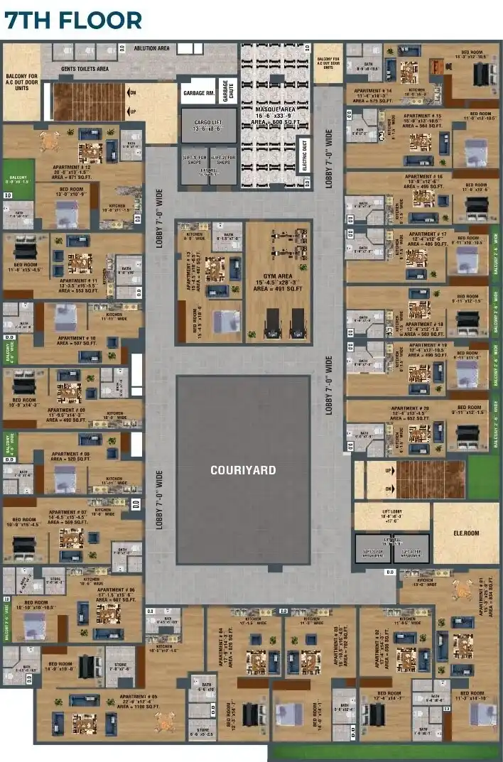 De Orion Mall 78th Floor Layout De Orion Mall 7th Floor Layout